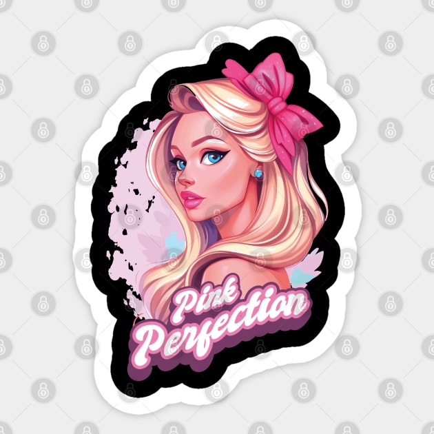 Glam Girl Pink Perfection Sticker by Life2LiveDesign